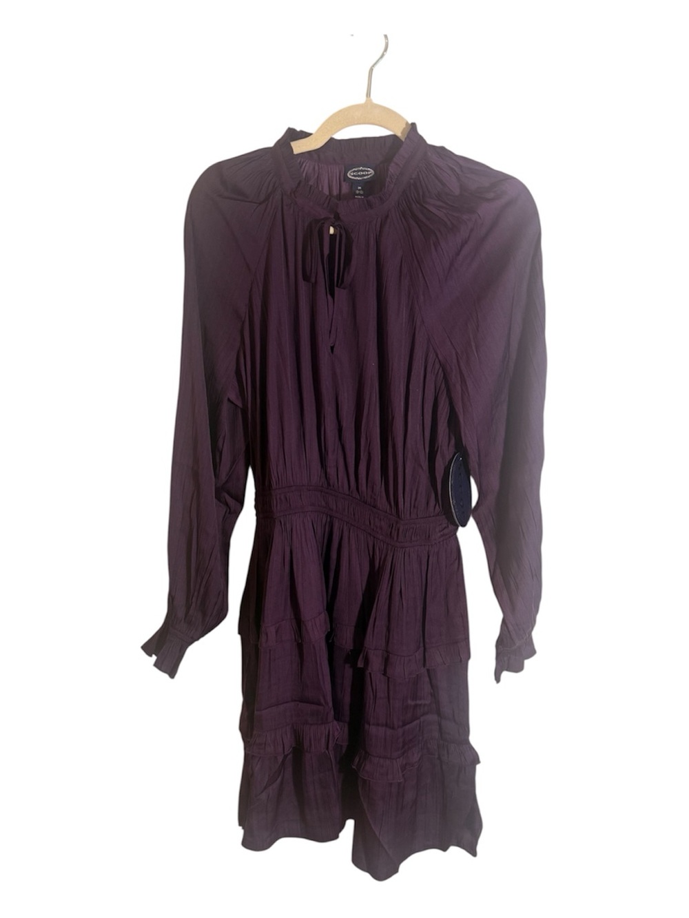 NWT Scoop Ruffle A-Line Dress - Berry Cordial Size M